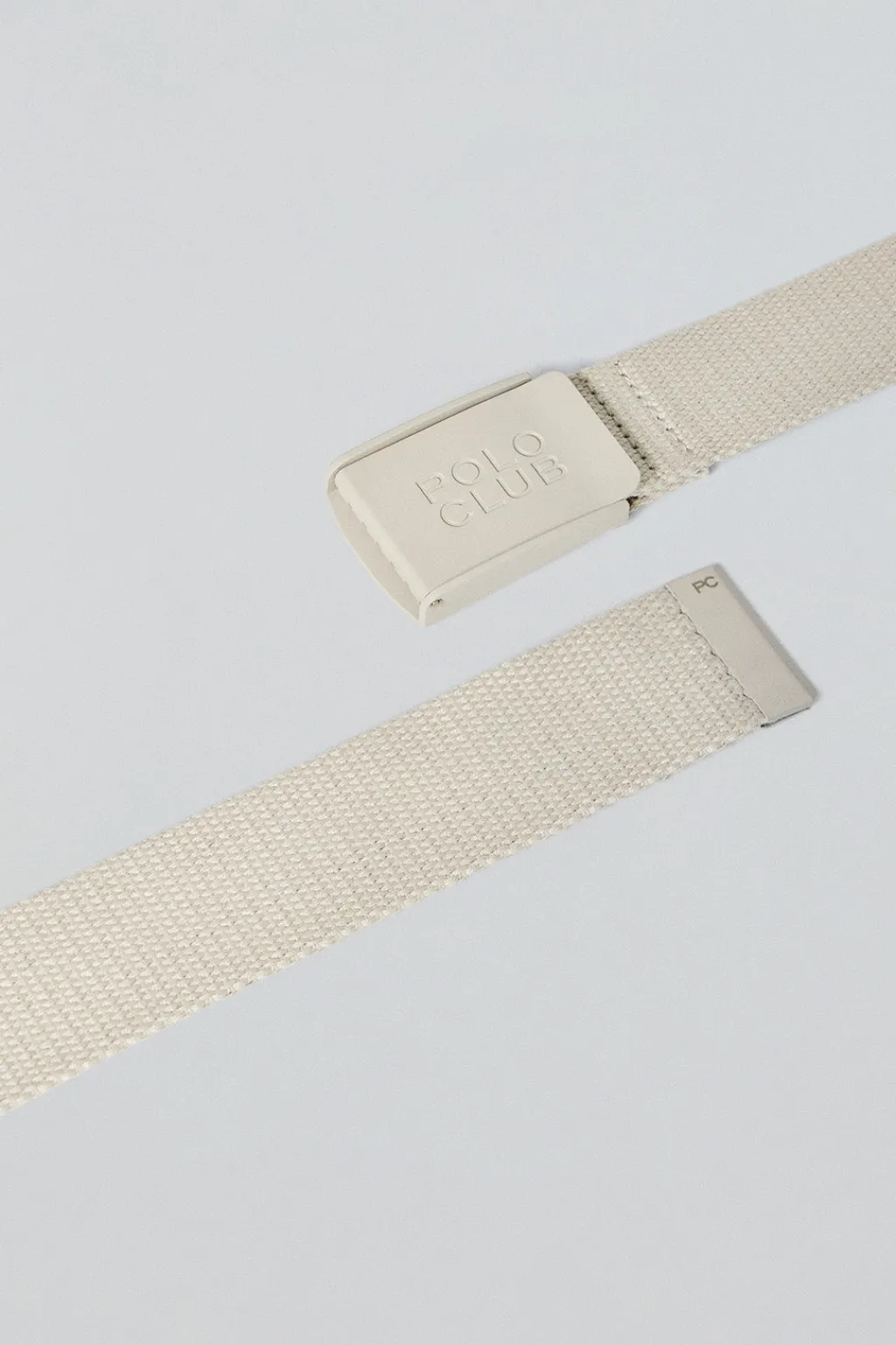 Polo Club Accessoires*Ceinture Brahim en toile avec boucle logo Beige