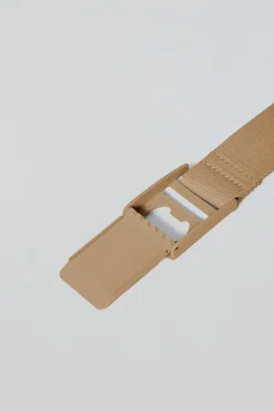 Polo Club Accessoires*Ceinture Brahim en toile avec boucle griffée Camel