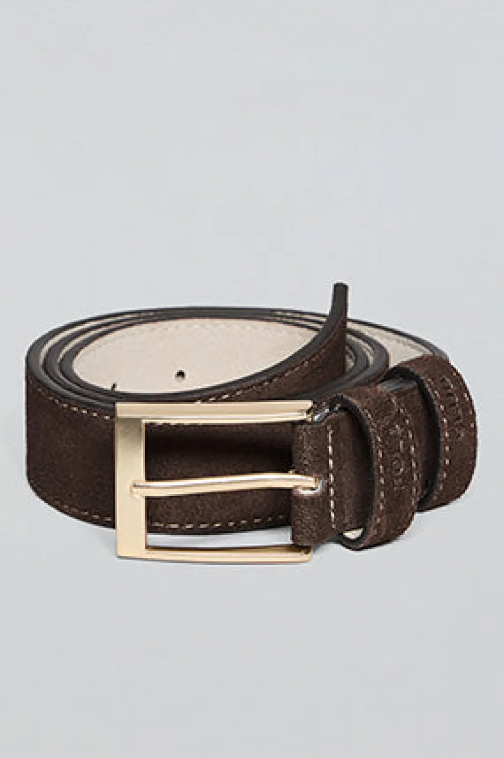 Polo Club Accessoires*Ceinture Cesar en croûte de cuir marron avec détails Brun