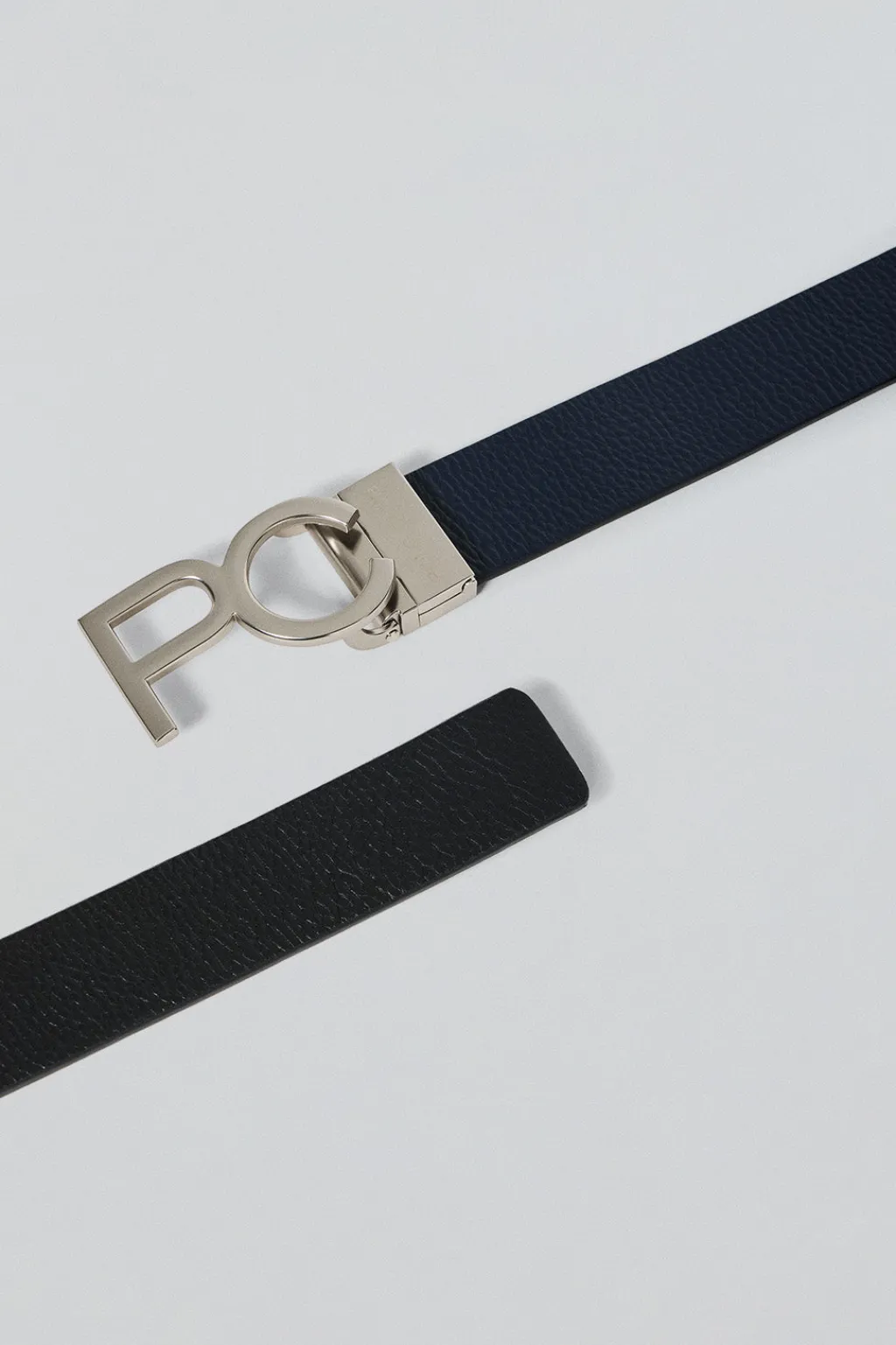 Polo Club Accessoires*Ceinture réversible Bennet bleu marine et noir avec boucle PC Noir-Marine