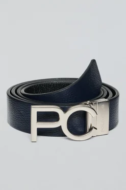 Polo Club Accessoires*Ceinture réversible Bennet bleu marine et noir avec boucle PC Noir-Marine