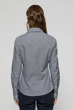 Polo Club Chemises*Chemise à carreaux Vichy e avec un logo brodé contrastant Bleu