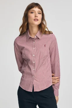 Polo Club Chemises*Chemise à carreaux Vichy bordeaux et logo Rigby Go Bourgogne