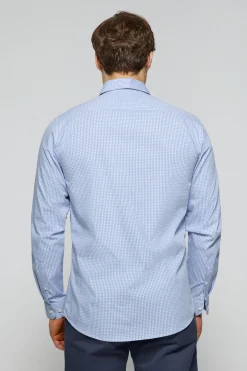 Polo Club Chemises*Chemise à carreaux Vichy e en popeline avec un logo brodé Rigby Go Bleu