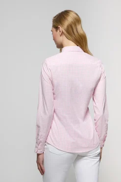 Polo Club Chemises*Chemise à carreaux Vichy et détail Rose