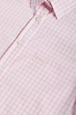 Polo Club Chemises*Chemise à carreaux Vichy et détail Rose