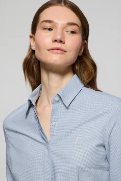 Polo Club Chemises*Chemise à motif pied-de-poule e avec broderie Rigby Go Bleu