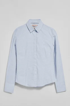 Polo Club Chemises*Chemise à motif pied-de-poule e avec broderie Rigby Go Bleu