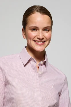 Polo Club Chemises*Chemise à motif pied-de-poule avec broderie Rigby Go Rose