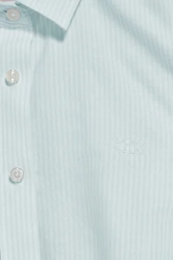 Polo Club Chemises*Chemise à rayures avec logo brodé Aigue-Marine