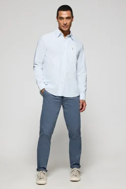 Polo Club Chemises*Chemise à rayures Yale bleu clair avec logo brodé Rigby Go Bleu Ciel