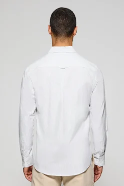 Polo Club Chemises*Chemise à rayures Yale grise claire avec logo brodé Rigby Go Gris clair