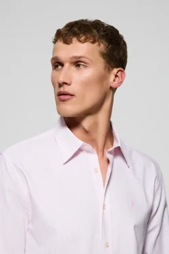 Polo Club Chemises*Chemise à rayures Yale roses avec logo brodé Rigby Go Rose clair