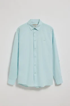 Polo Club Chemises*Chemise Regular en lin et coton avec broderie Rigby Go Aigue-Marine