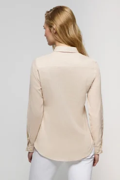 Polo Club Chemises*Chemise en lin et coton avec un détail brodé Rigby Go Beige