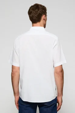 Polo Club Chemises*Chemise he à manches courtes en lin et coton avec broderie Rigby Go Blanc