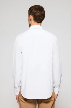 Polo Club Chemises*Chemise he en popeline garment dye avec broderie Rigby Go Blanc