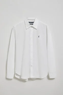 Polo Club Chemises*Chemise he en popeline garment dye avec broderie Rigby Go Blanc