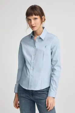Polo Club Chemises*Chemise à la coupe slim et logo Rigby Go Bleu Ciel
