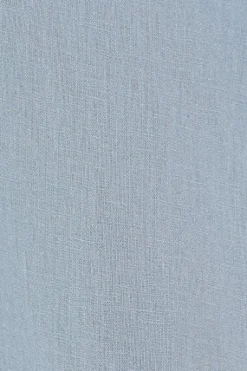 Polo Club Chemises*Chemise bleu clair à col Mao en lin et coton avec broderie Rigby Go Bleu Ciel