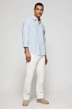 Polo Club Chemises*Chemise bleu clair Pharrel rayée avec logo Rigby Go brodé Bleu Ciel