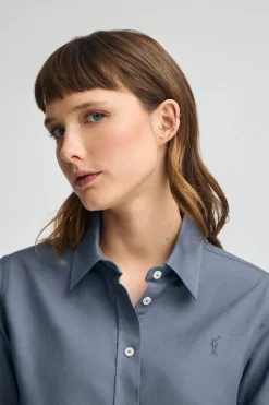 Polo Club Chemises*Chemise bleu à coupe droite et logo Rigby Go Denim