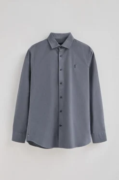 Polo Club Chemises*Chemise à coupe slim et col italien avec logo Rigby Go Bleu Marine