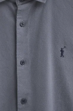 Polo Club Chemises*Chemise à coupe slim et col italien avec logo Rigby Go Bleu Marine
