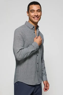 Polo Club Chemises*Chemise Williams pied-de-poule avec logo Rigby Go brodé Bleu Marine