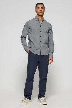 Polo Club Chemises*Chemise Williams pied-de-poule avec logo Rigby Go brodé Bleu Marine