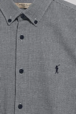 Polo Club Chemises*Chemise Williams pied-de-poule avec logo Rigby Go brodé Bleu Marine