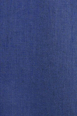Polo Club Chemises*Chemise à col Mao en lin et coton avec broderie Rigby Go Bleu Royal