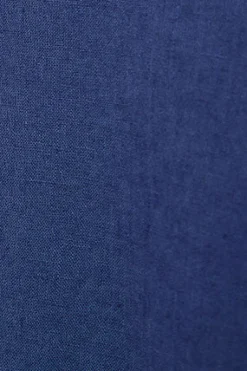 Polo Club Chemises*Chemise loose fit en lin et coton avec monogramme brodé Bleu Royal