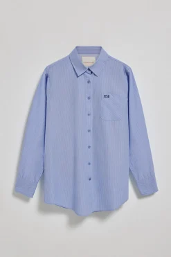 Polo Club Chemises*Chemise e Samanta en coton rayé avec logo brodé Bleu