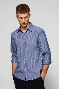 Polo Club Chemises*Chemise e St James rayée Regular fit avec logo Rigby Go Bleu