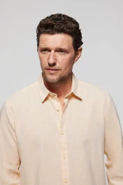 Polo Club Chemises*Chemise couleur e en lin et coton avec détails Rigby Go Mandarin