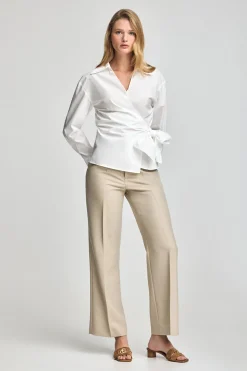 Polo Club Chemises*Chemise croisée Meggan he avec détails Blanc