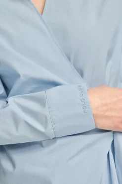 Polo Club Chemises*Chemise croisée Meggan bleu avec détails Bleu Ciel