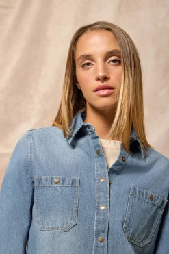 Polo Club Chemises*Chemise denim avec deux poches et détail Jeans