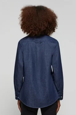 Polo Club Chemises*Chemise denim loose fit à logo brodé Denim Foncé