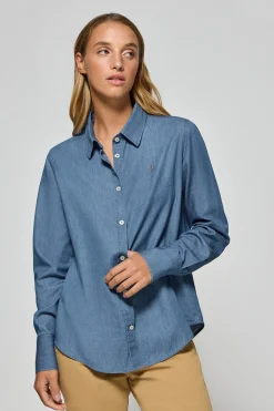 Polo Club Chemises*Chemise denim regular fit à logo brodé Rigby Go Jeans