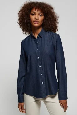 Polo Club Chemises*Chemise denim slim fit à logo brodé Rigby Go Denim Foncé
