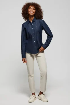 Polo Club Chemises*Chemise denim slim fit à logo brodé Rigby Go Denim Foncé