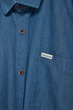 Polo Club Chemises*Chemise en denim avec poche et détail Jeans