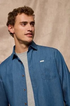 Polo Club Chemises*Chemise en denim avec poche et détail Jeans