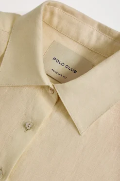 Polo Club Chemises*Chemise en lin avec un détail brodé Beige