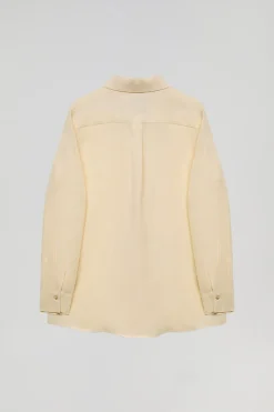 Polo Club Chemises*Chemise en lin avec un détail brodé Rigby Go Beige