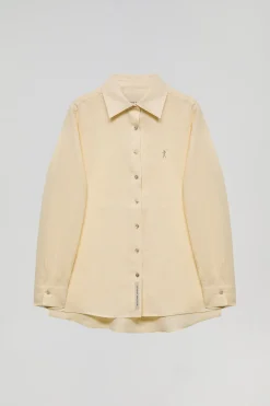 Polo Club Chemises*Chemise en lin avec un détail brodé Rigby Go Beige