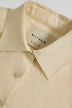 Polo Club Chemises*Chemise en lin avec un détail brodé Rigby Go Beige