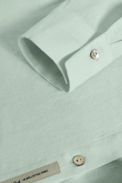 Polo Club Chemises*Chemise en lin vert pastel avec un détail brodé Rigby Go Vert Clair